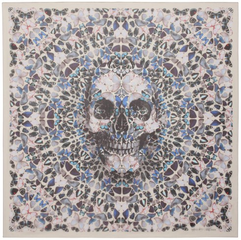 butterfly skull scarf